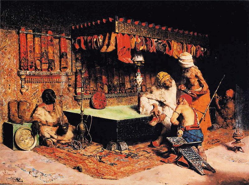 Jose Villegas y Cordero The Slipper Merchant oil painting picture